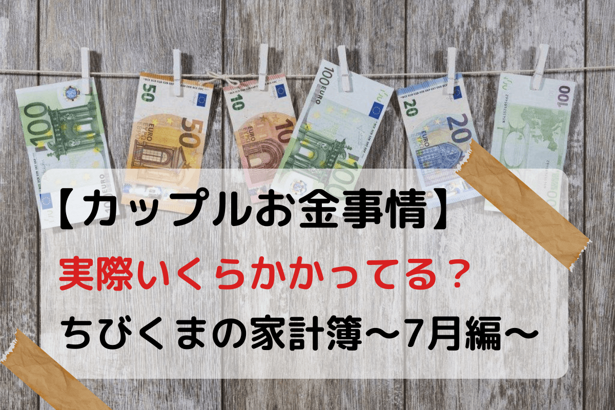 カップルお金事情 実際いくらかかってる ちびくまの家計簿 7月編 ちびくまのキムチ鍋